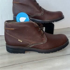 Clarks Dark Brown Leather Chukka Boots - 11.5